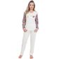 Pijama Feminino Adulto Peluciado com Estampa nas Mangas e Frente da Blusa Victory