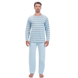 Pijama Adulto Listrado Mescla Cores Victory
