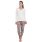 Pijama Adulto Sweet com Detalhes em Botão e Calça com Estampada Victory
