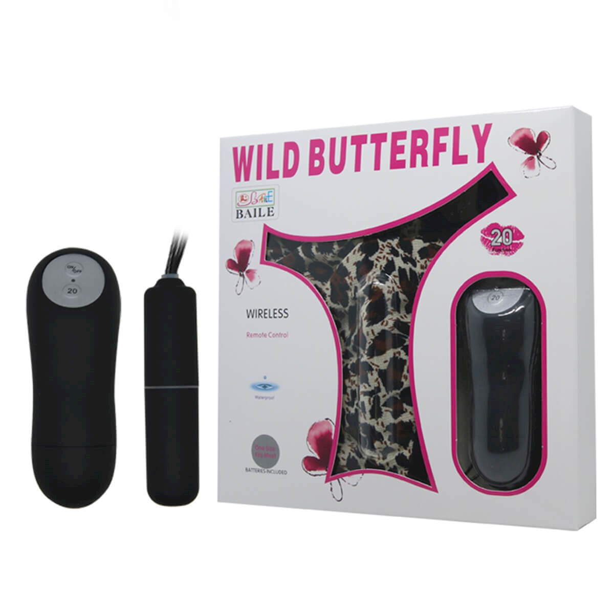 Calcinha Vibratória com Controle Wireless e 10 Modos de Vibração Wild Butterfly Miss Collection