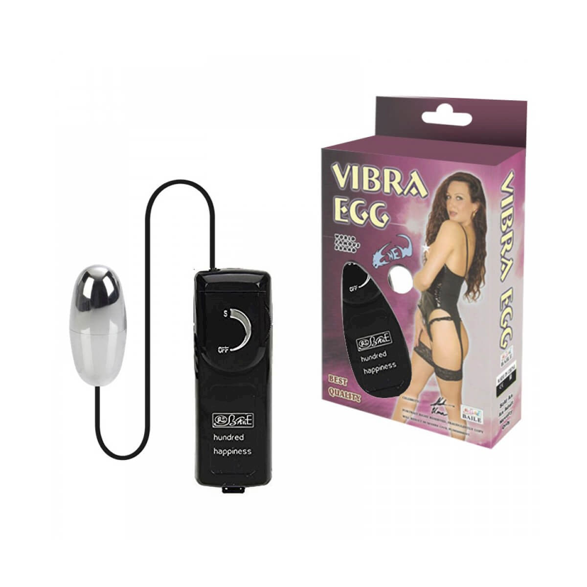Vibrador Egg Multivelocidade com Cápsula Cromada Miss Collection Vibrador Egg Multivelocidade com Cápsula Cromada Miss Collection