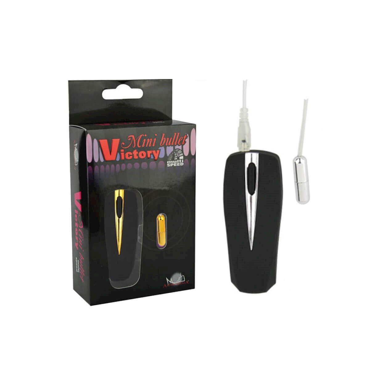 Micro Cápsula Vibratória Victory com Multivelocidade e Controle Formato Mouse Miss Collection
