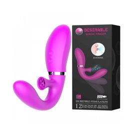 Vibrador Articulável Desirable Magic Finger com 12 Modos de Sucção e Vibração Miss Collection