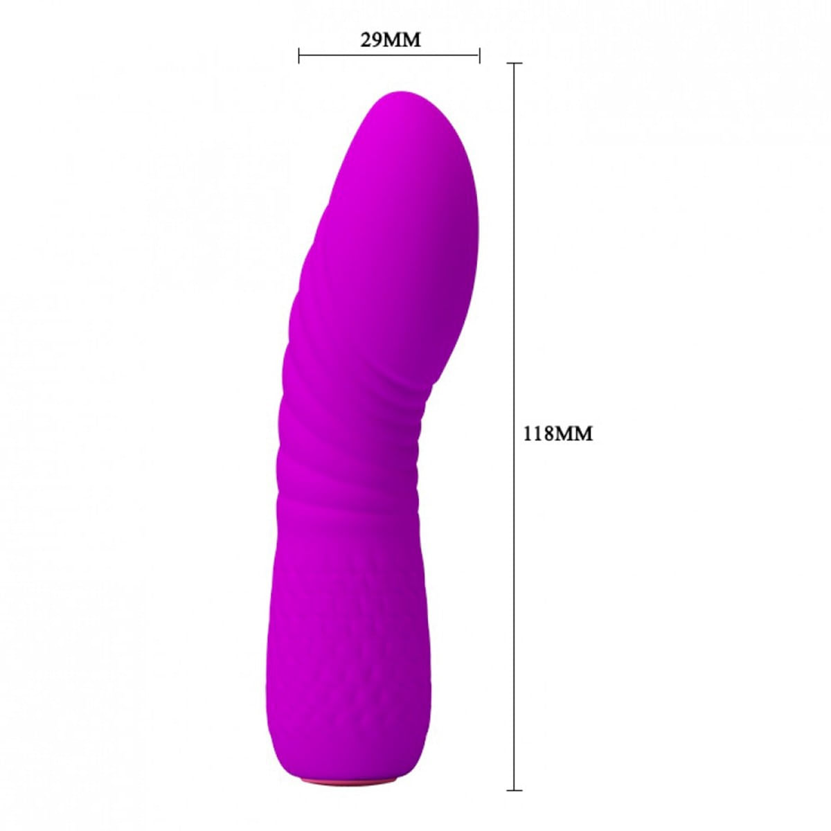 Pretty Love Lina Vibrador em Silicone Recarregável Ponto G com 30 Modos de Vibrações Miss Collection