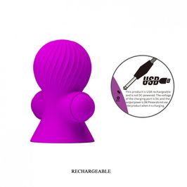 Pretty Love Nipple Sucker Estimulador para Seios com Função de Sucção e 12 Modos de Vibração
