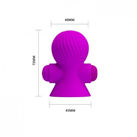 Pretty Love Nipple Sucker Estimulador para Seios com Função de Sucção e 12 Modos de Vibração