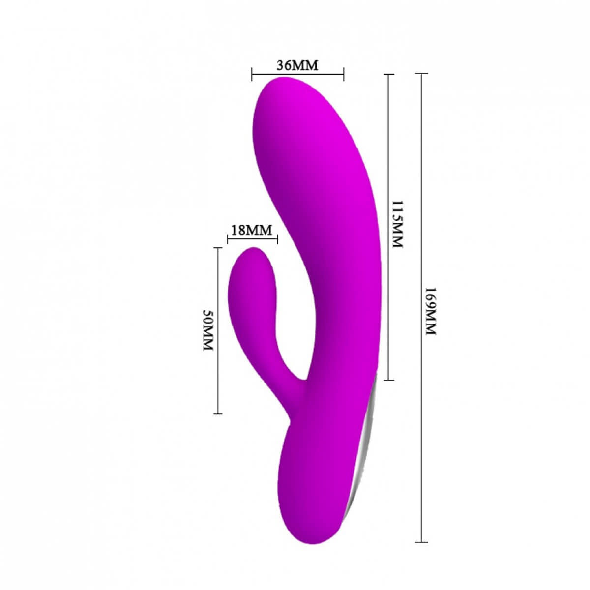 Vibrador com Estimulador Clitoriano Ponto G e 30 Modos de Vibração Recarregável Alvin Pretty Love