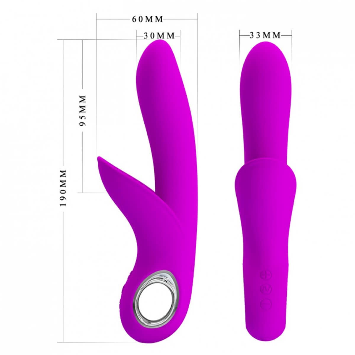 Pretty Love Carol Vibrador com Estimulador com 7 Modos de Pulsação e 5 Modos de Vibração Vip Mix