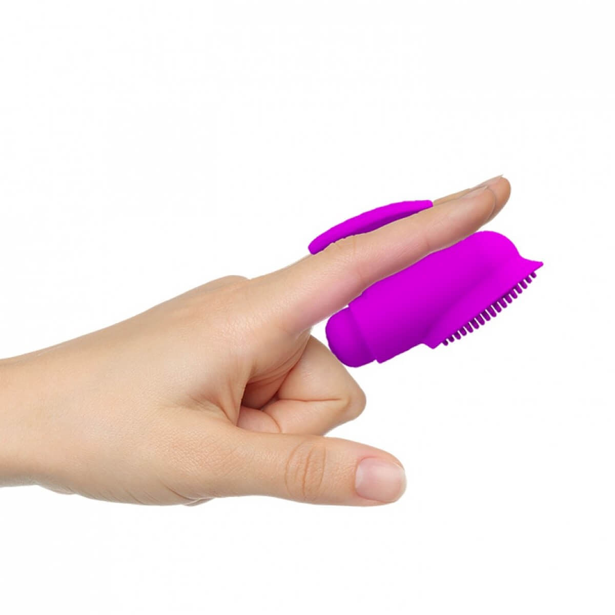 Cápsula Recarregável com Capa Estimuladora para os Dedos com 12 Modos de Vibração Freda Pretty Love