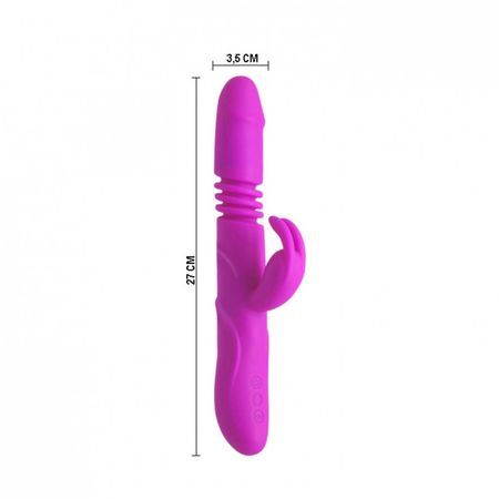 Vibrador Rotativo Vai e Vem com 12 Modos de Vibração e 4 Modos de Rotação Pretty Love