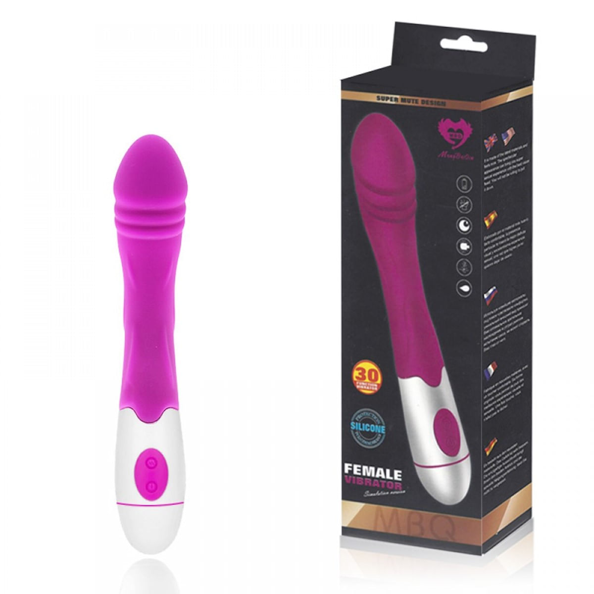 Vibrador Ponto G com 30 Modos de Vibração Miss Collection Vibrador Ponto G com 30 Modos de Vibração Miss Collection