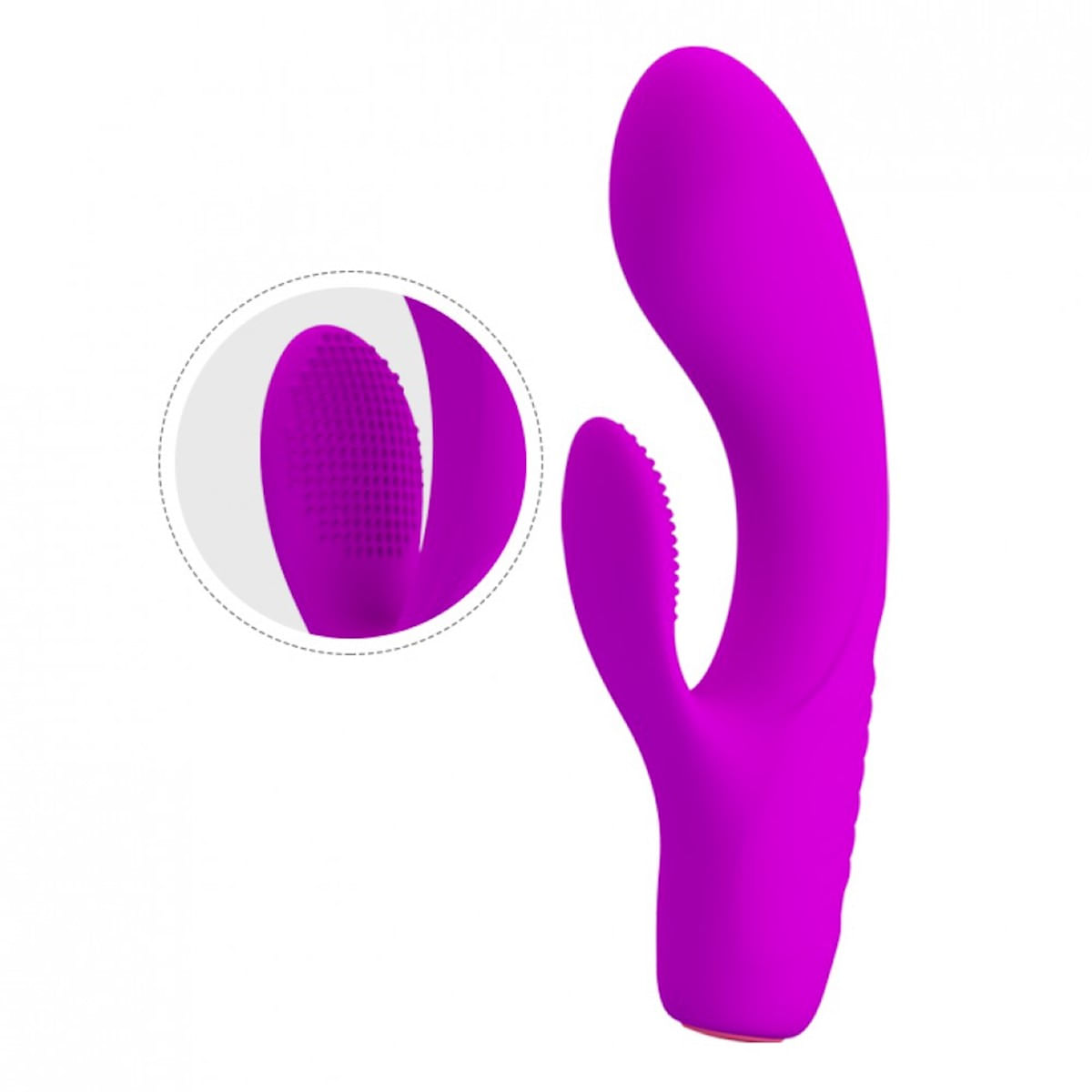 Pretty Love Tim Vibrador Ponto G com Estimulador Clitoriano e 12 Modos de Vibração Vip Mix