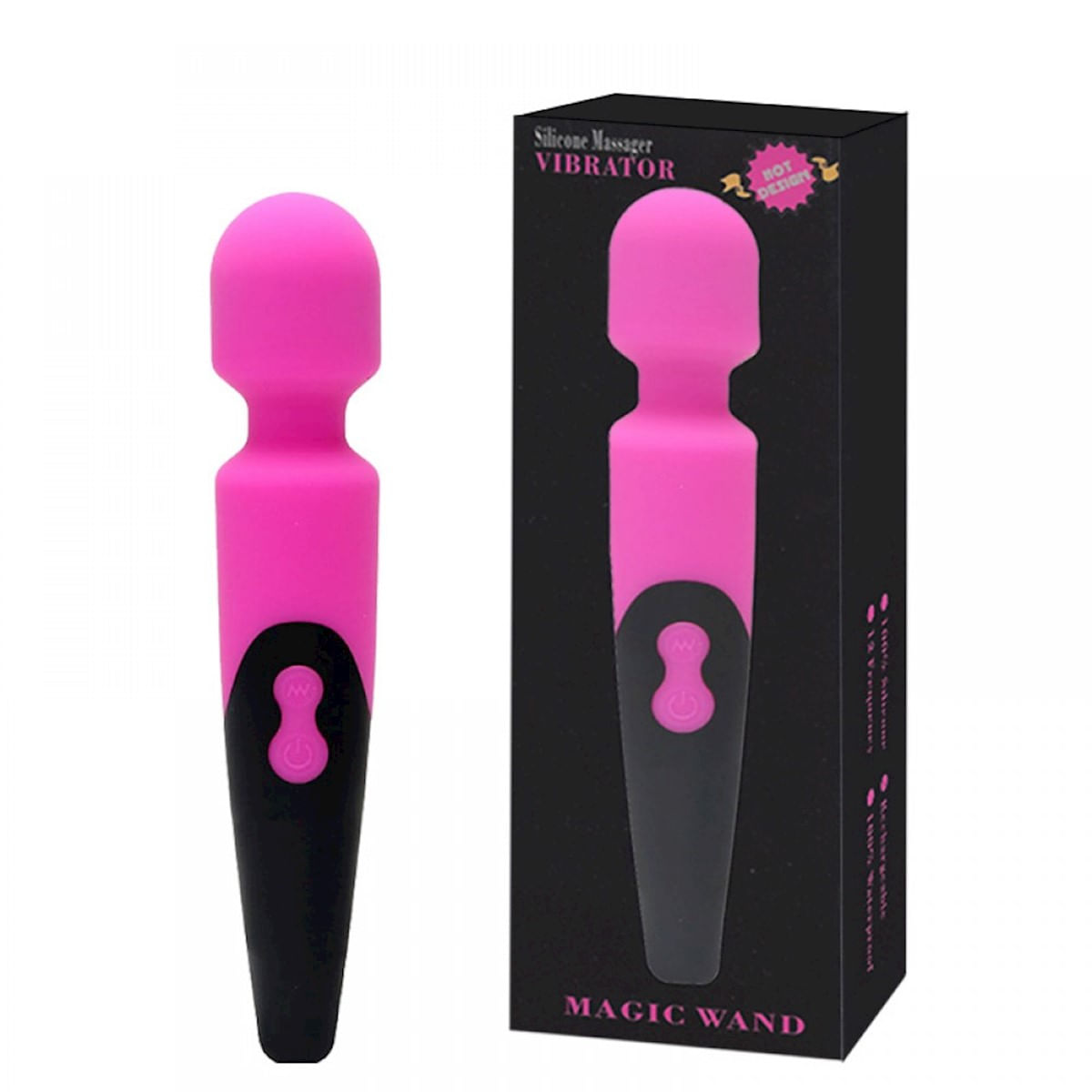 Massageador Corporal com 7 Modos de Pulsação e 4 Intensidades de Vibração Miss Collection Massageador Corporal com 7 Modos de Pulsação e 4 Intensidades de Vibração Miss Collection