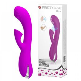Vibrador Ponto G com Estimulador Clitoriano Sugador com 7 Modos de Sucção Miss Collection