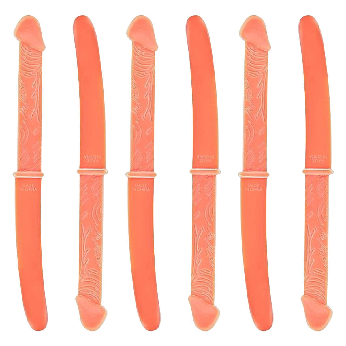 Jogo com 6 Fracas Eróticas com Ponta em Formato de Pênis Miss Collection