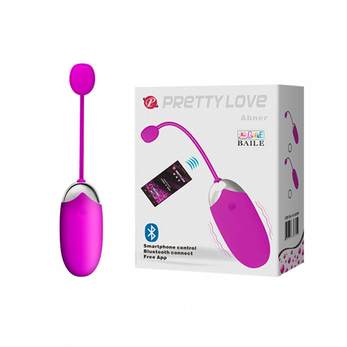 Pretty Love Abner Bullet Wireless Via Bluetooth e 12 Modos de Vibração Sexy Import