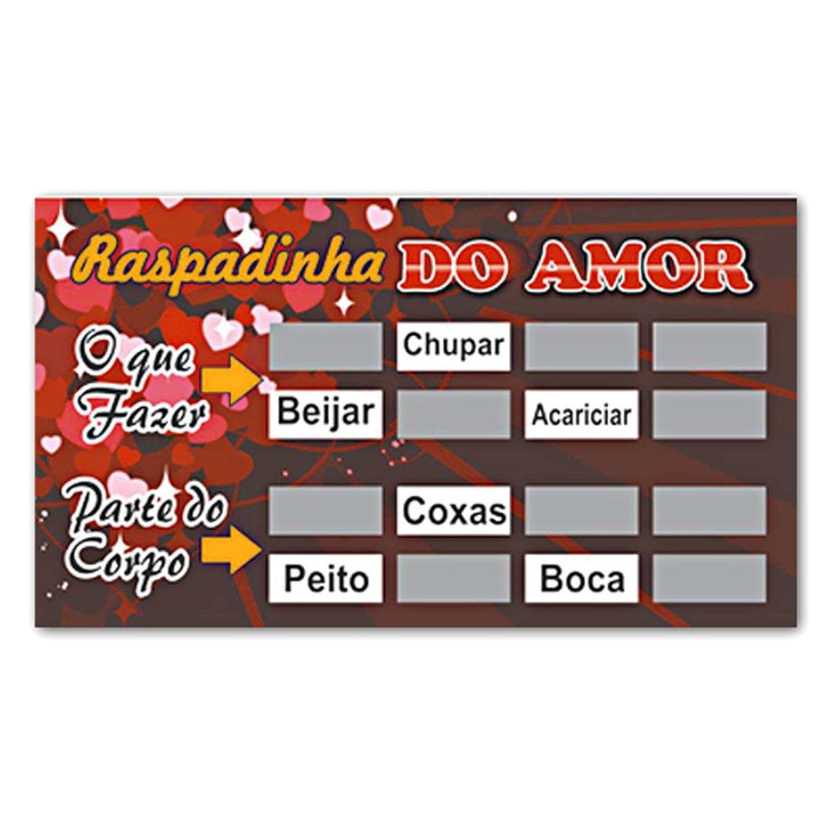 Kit Raspadinha do Amor, Strip Tease, Kama Sutra e do Beijo 12unid Miss Collection - Miess