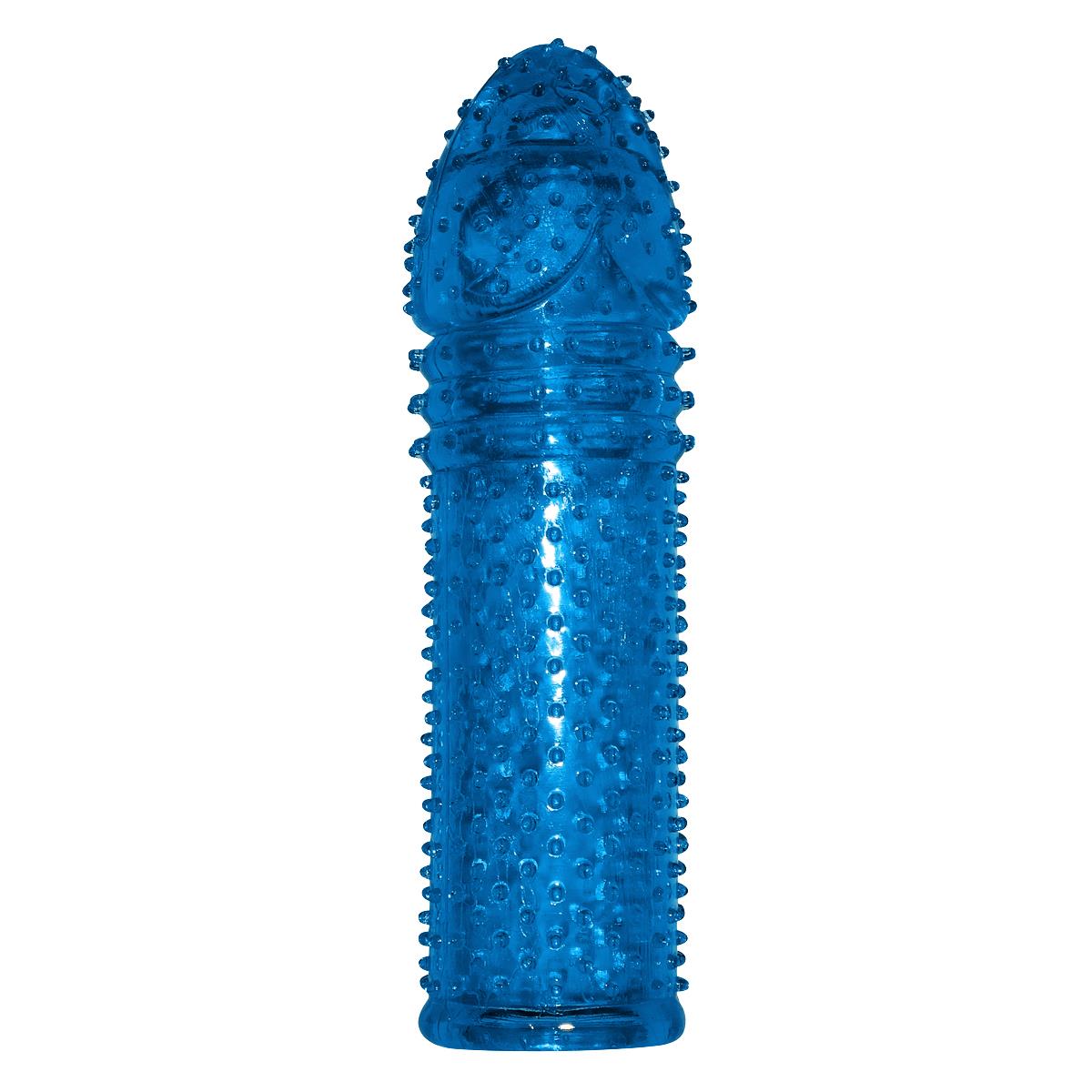 Capa Peniana Azul Extensora com Estimulador Miss Collection