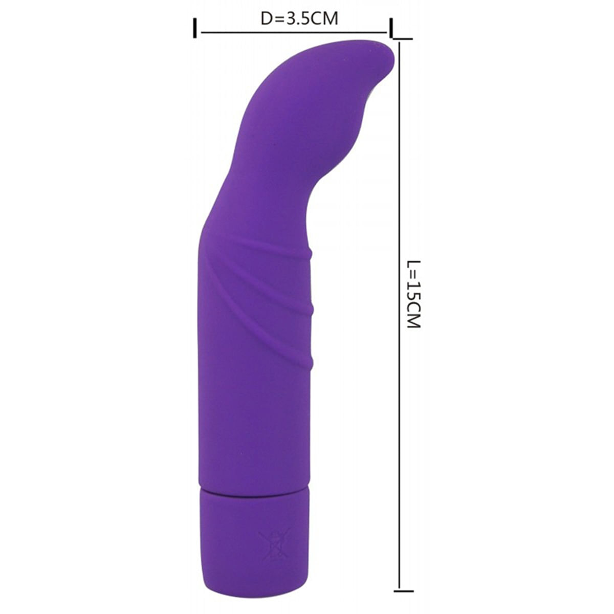 Vibrador Tammy em Silicone Solf Touch com Estimulador, 8 Velocidades