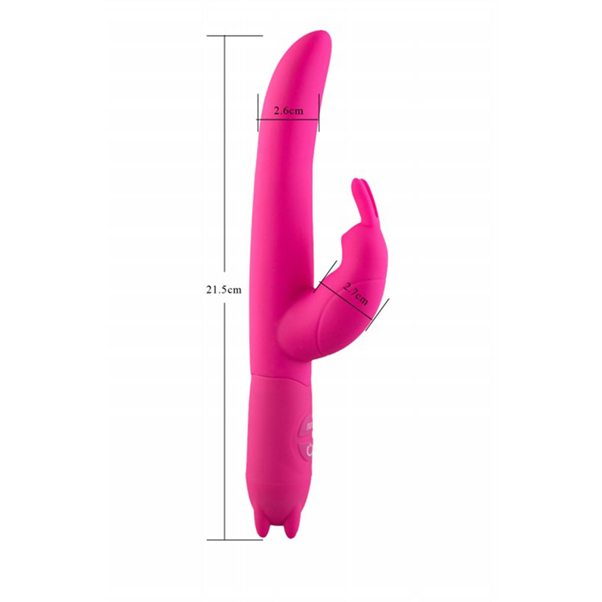 Duplo Estimulador Vibe O'Rabbit em Silicone Solf Touch com Estimulador 10 Velocidades