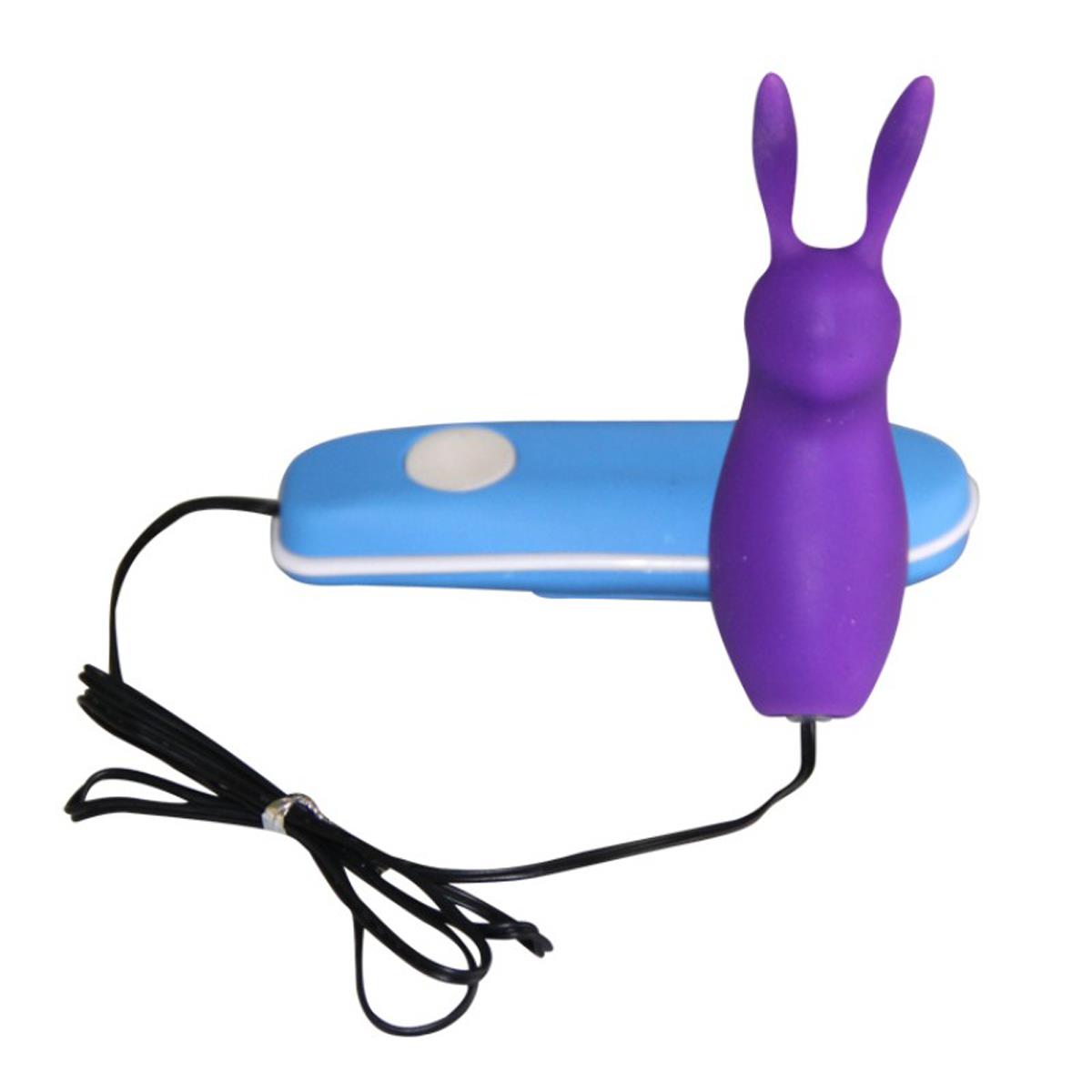 Vibrador em Soft Touch em Formato de Coelho com 4 Vibrações Cores Variadas
