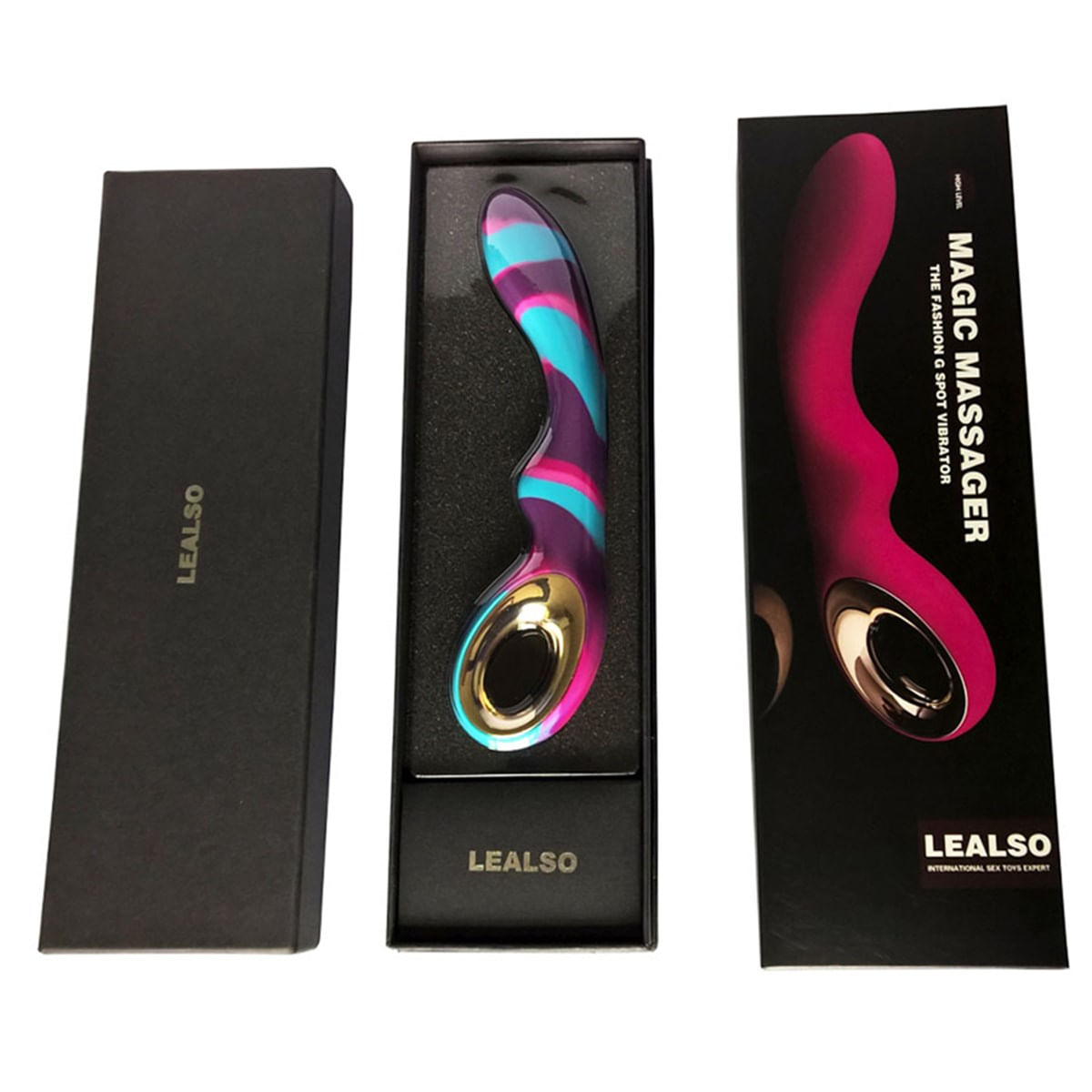 Magic Massage ColorVibrador Luxuoso e Elegante Recarregável com 10 Modo de Vibrações À Prova D’água