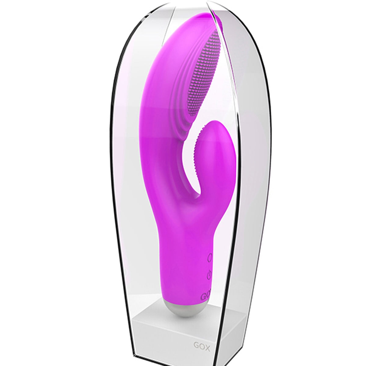 Vibrador Dora Rotativo Com Estimulador Clitoriano Recarregável À Prova D’água