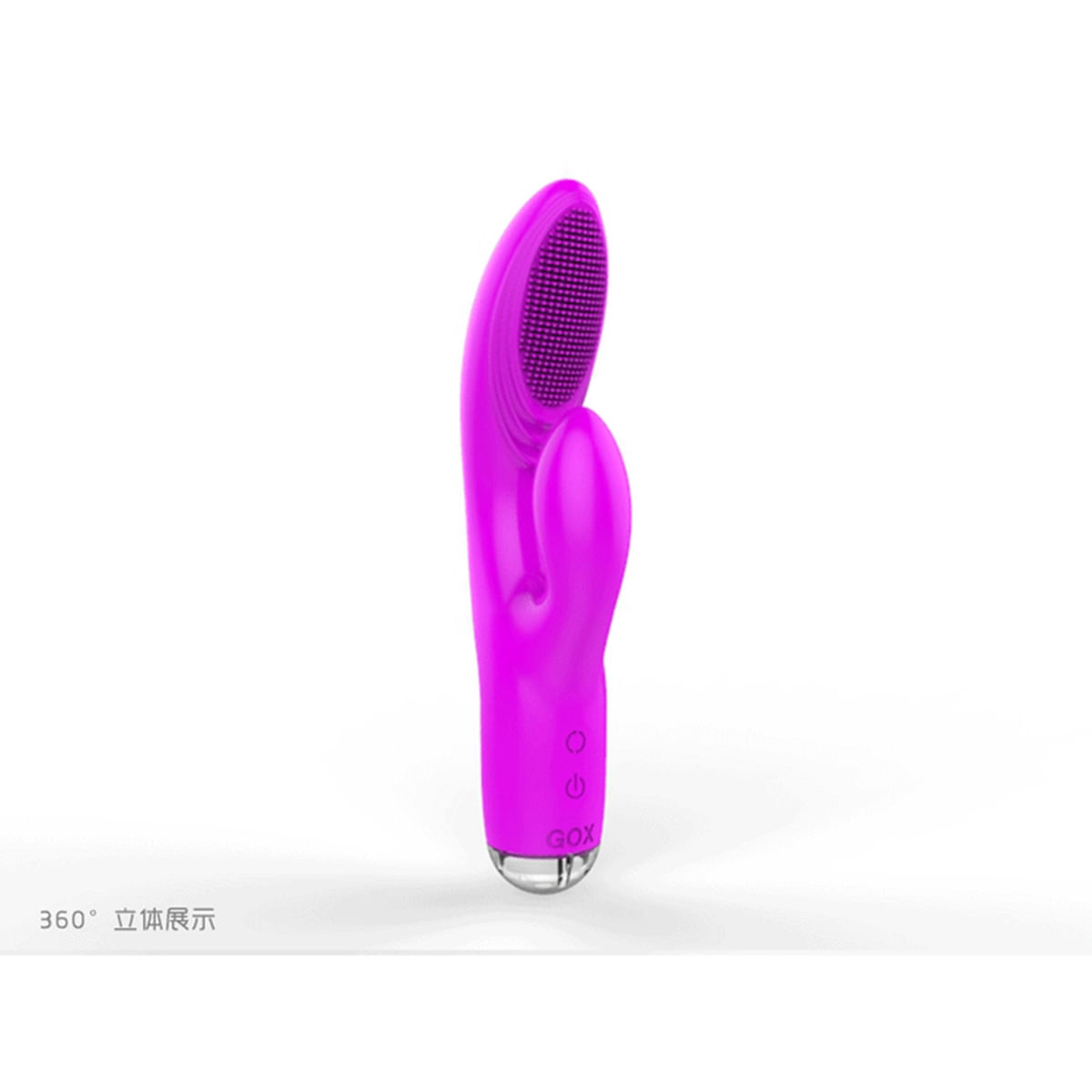 Vibrador Dora Rotativo Com Estimulador Clitoriano Recarregável À Prova D’água