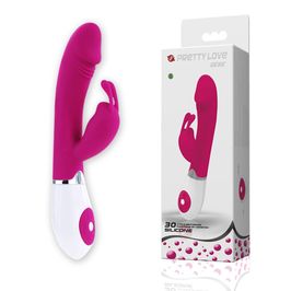 Vibrador em Formato de Pênis com Estimulador de Clitóris e 30 Funções De Vibração À Prova D’água