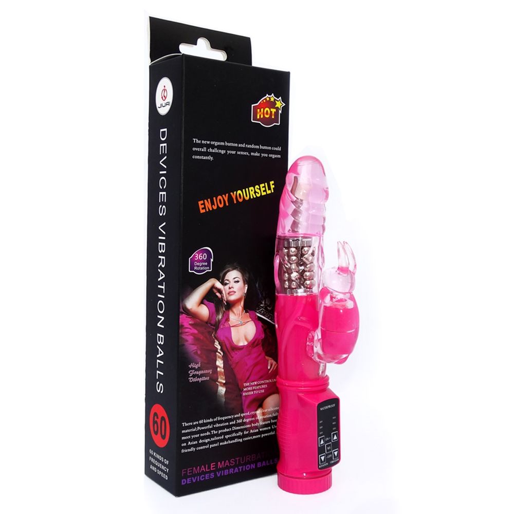 vibrador recarregável ponto G com estimulador clitoriano com 12 modos de vibração Miss Collection