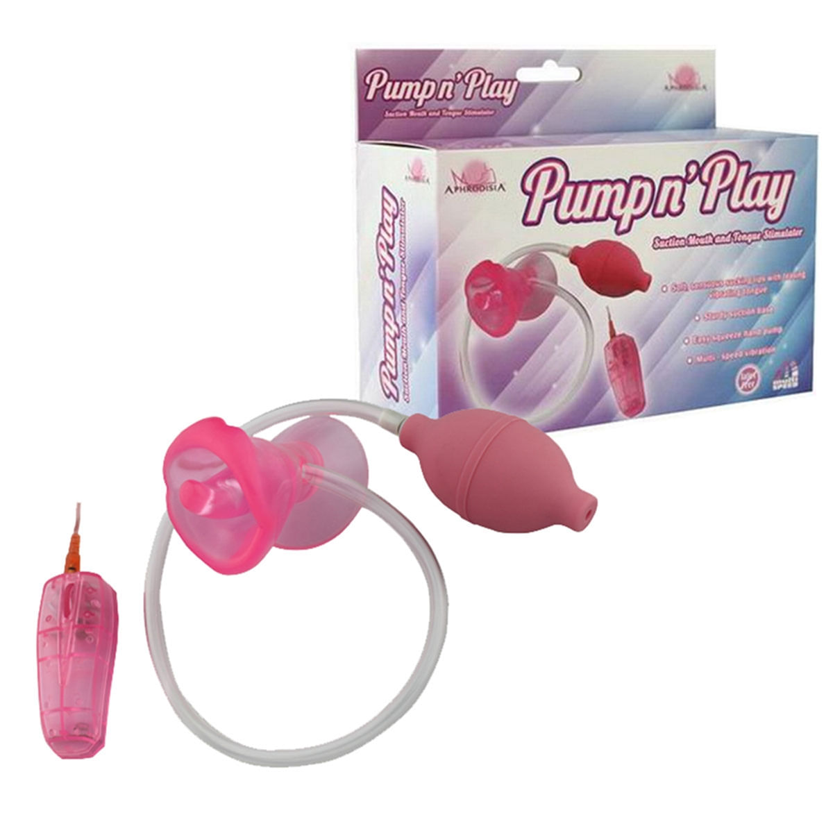 Bomba Vaginal Estimulador com Vibro e Sucção Vip Mix