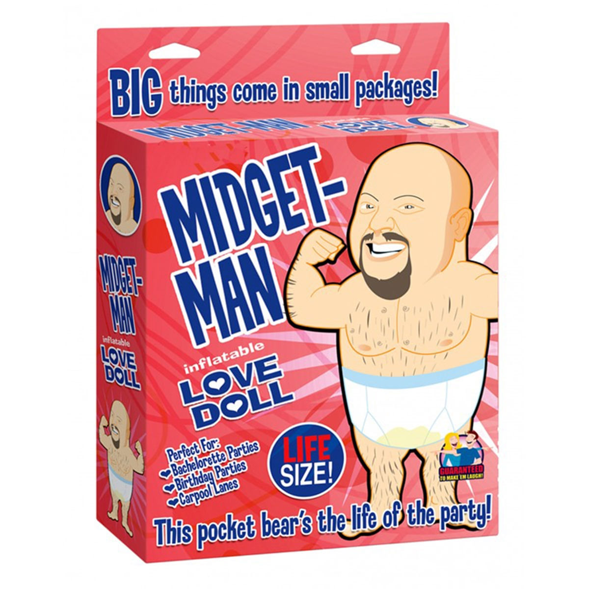 Boneco Inflavél Midget-Man com Pênis Miss Collection