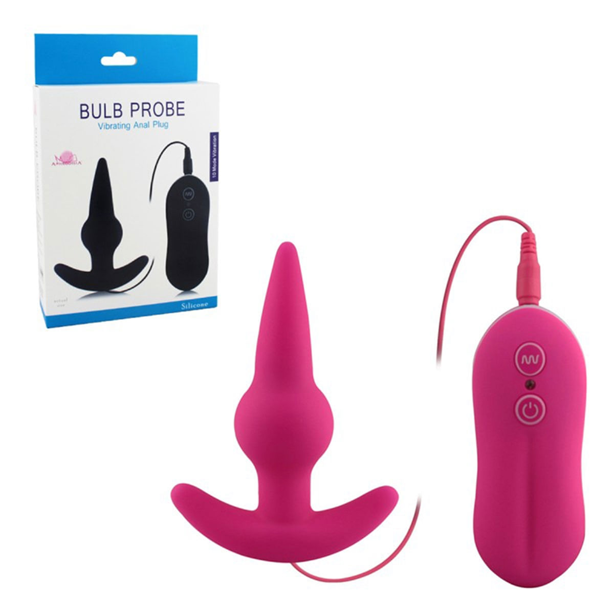 Plug Anal com Vibrador com Ala Miss Collection em 10X Sem Juros Plug Anal com Vibrador com Ala Miss Collection em 10X Sem Juros