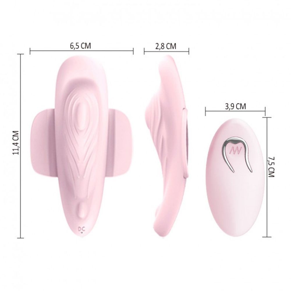 Calcinha vibratória com controle wireless e 12 modos de vibração