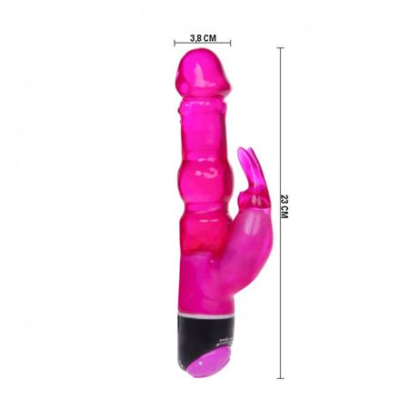 Vibrador Multivelocidade com Estimulador Coelho Pleasure Miss Collection