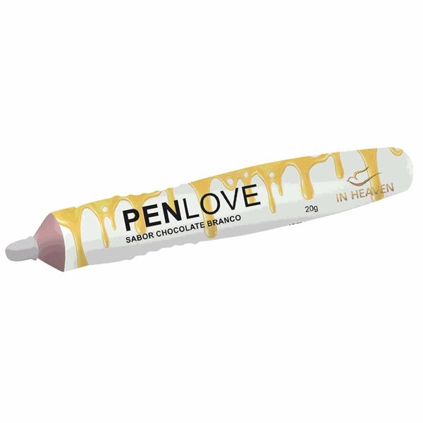 Caneta Comestível PenLove Chocolate Branco In Heaven 20g Linha Erótica para Evangélicos Intt