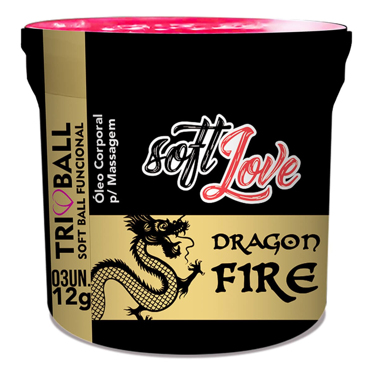 Dragon Fire Triball Soft Ball Funcional 3un Soft Love