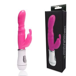 Vibrador Feminino com Plug Lateral Thumper Ponto G com 8 Funções Vip Mix