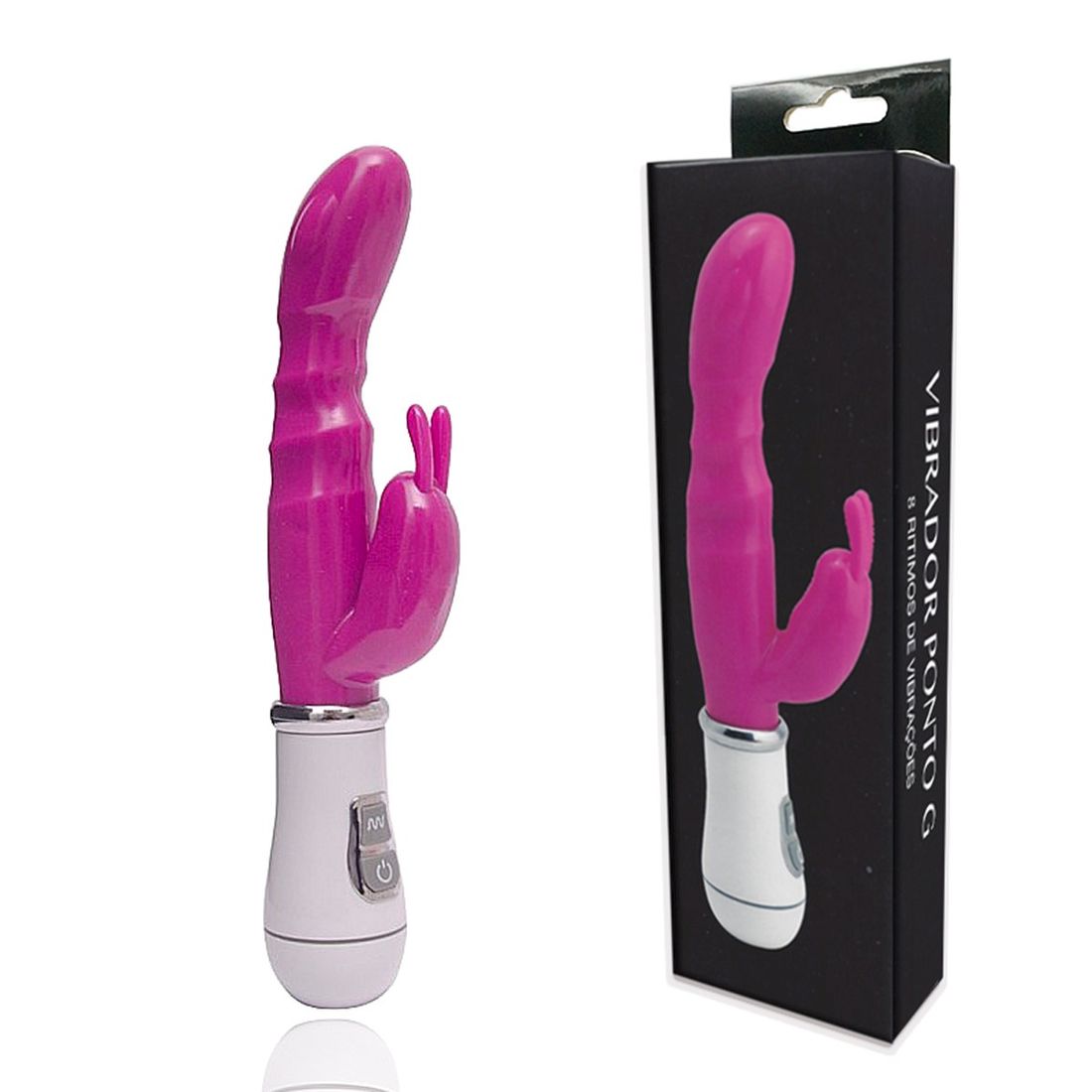 Vibrador Feminino com Plug Lateral Thumper Ponto G com 8 Funções