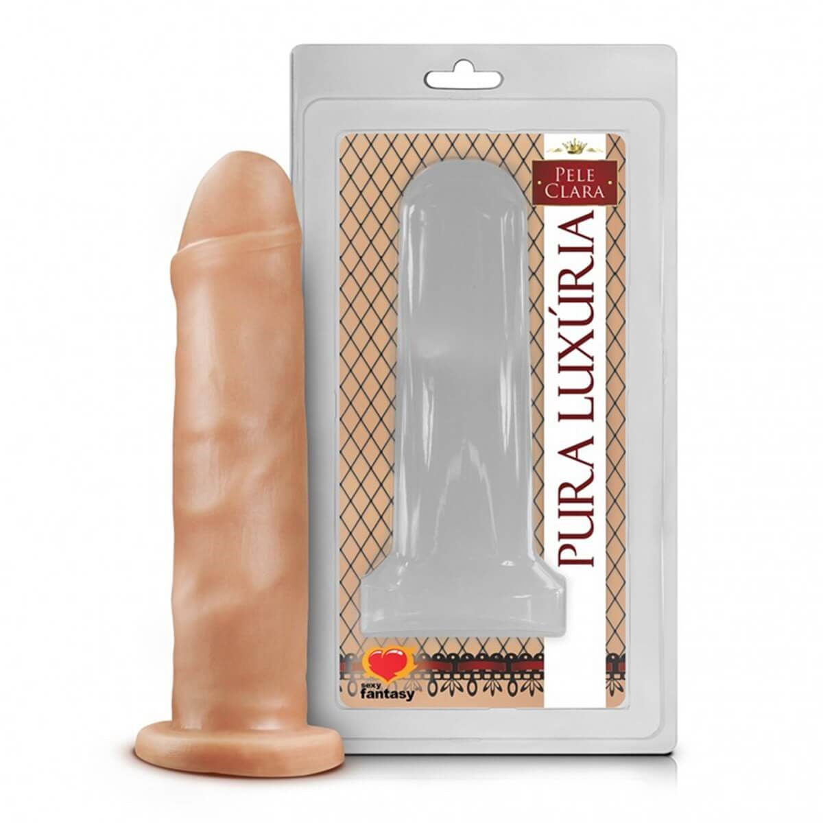 Prótese Pura Luxúria Realístico 16,5x3,8cm Sexy Fantasy Prótese Pura Luxúria Realístico 16,5x3,8cm Sexy Fantasy