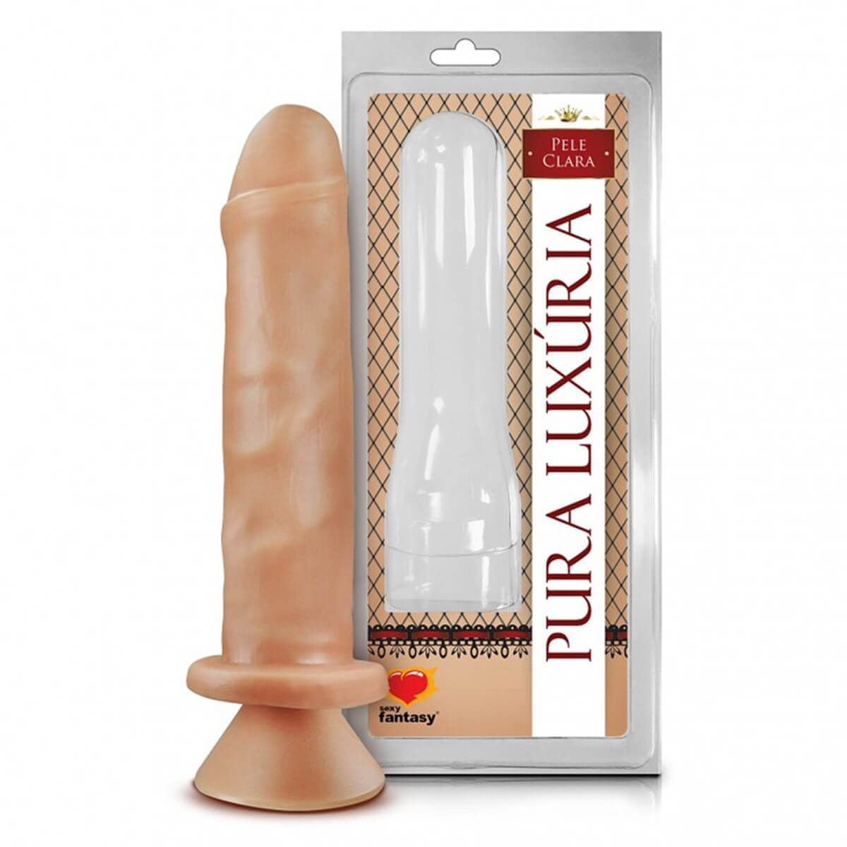 Prótese Pura Luxúria Realístico com Ventosa 17,4 x 4cm Sexy Fantasy Prótese Pura Luxúria Realístico com Ventosa 17,4 x 4cm Sexy Fantasy