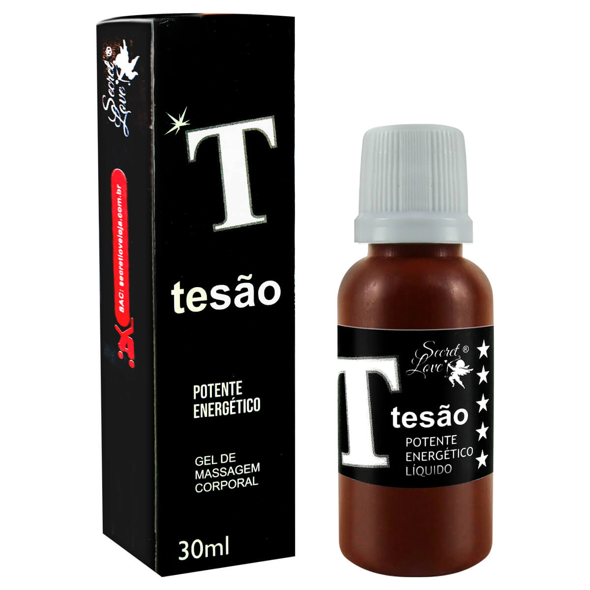 Tesão Estimulante Líquido 30ml Secret Love Tesão Estimulante Líquido 30ml Secret Love