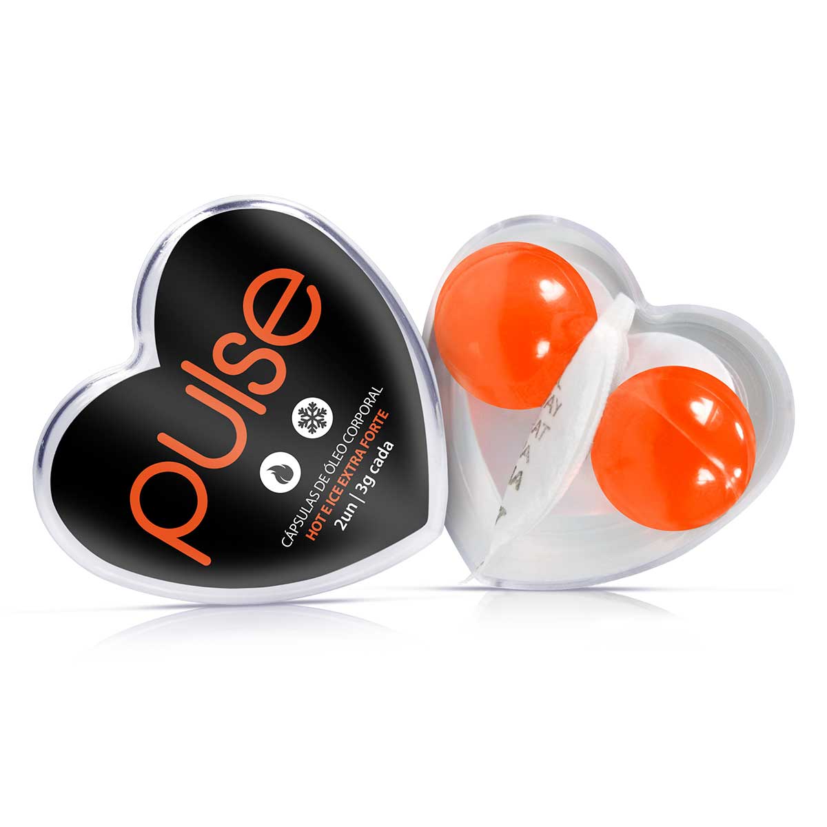 Pulse Cápsulas de Óleo Corporal Hot e Ice Extra Forte 2 uni Sexy Fantasy