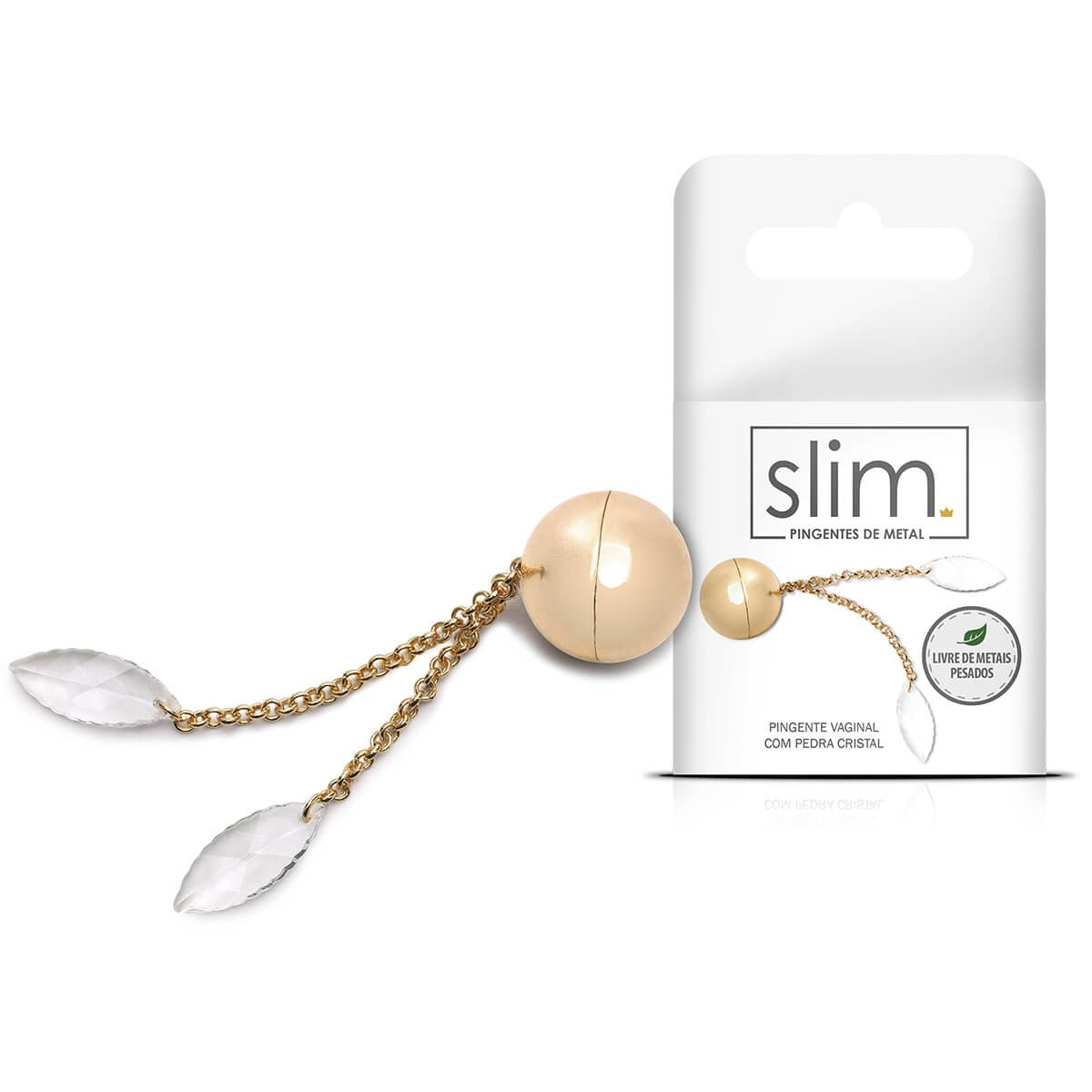 Pingente Vaginal com Pedra Cristal- Ø2,4cm Linha Slim Sexy Fantasy Pingente Vaginal com Pedra Cristal- Ø2,4cm Linha Slim Sexy Fantasy