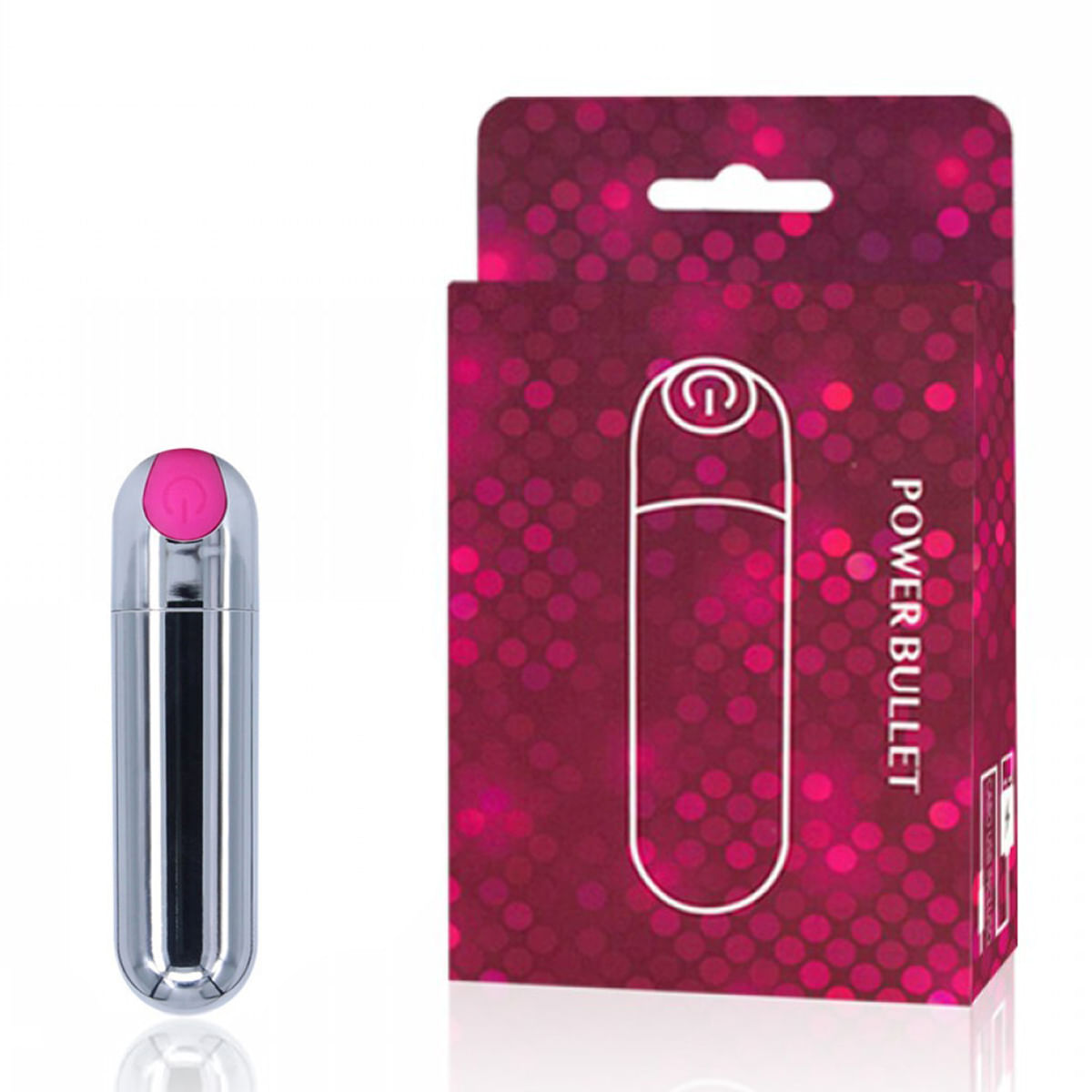 Power Bullet Recarregável com 10 Modos de Vibração Miss Collection Power Bullet Recarregável com 10 Modos de Vibração Miss Collection