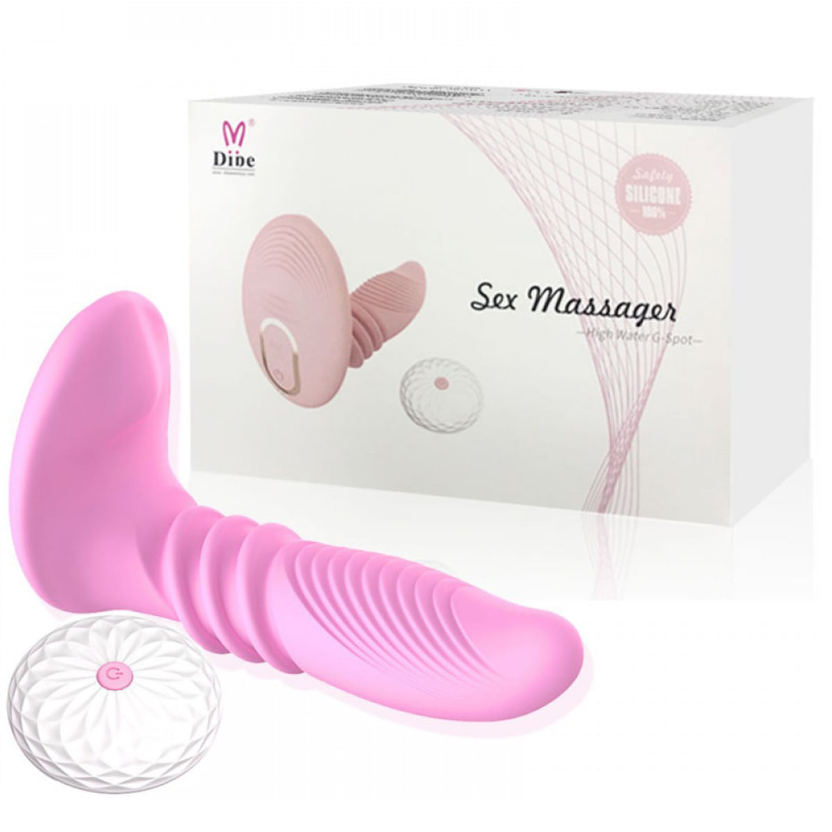 Sex Massager Estimulador Clitoriano com Mini Pênis Vai e Vem Miss Collection