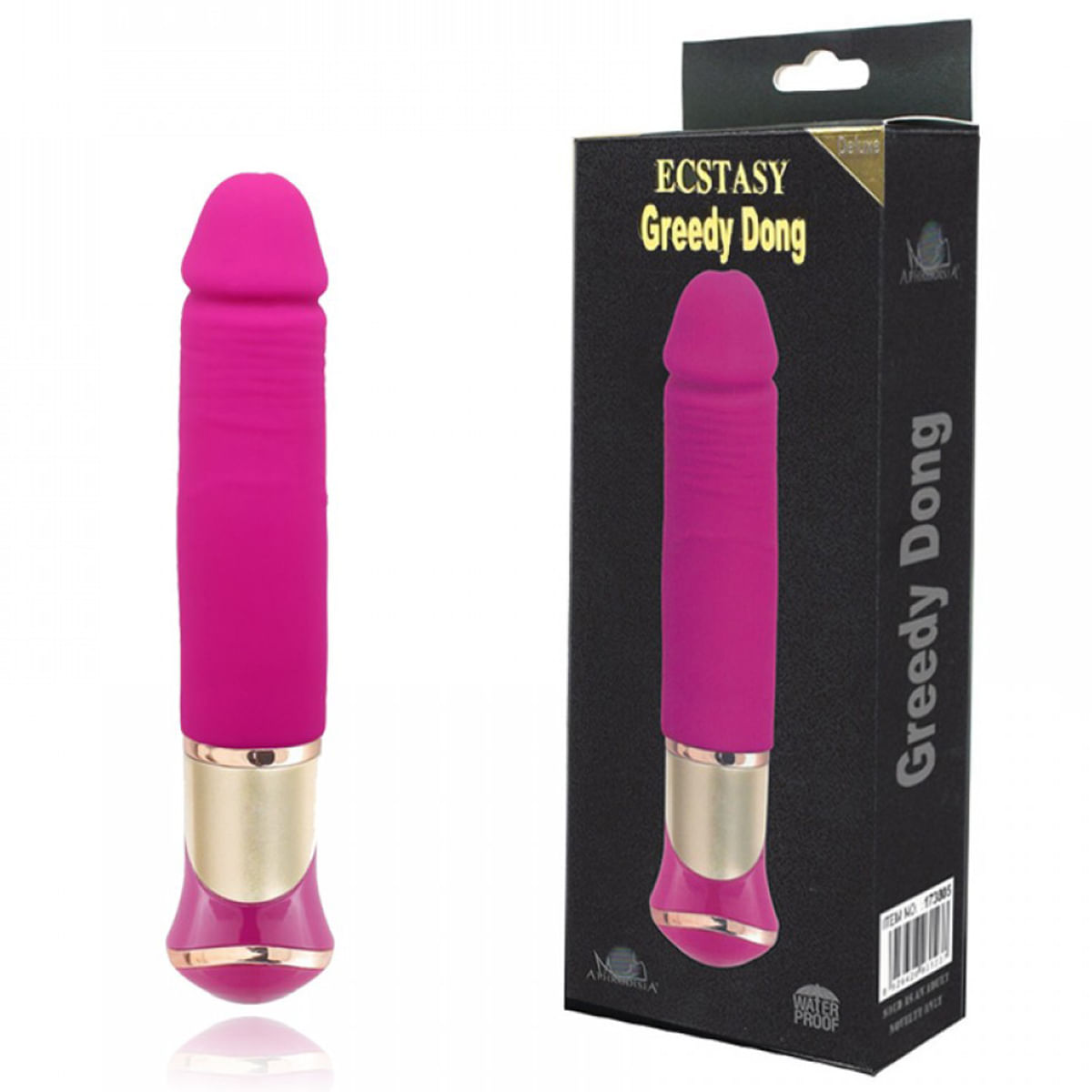 Vibrador Rotativo Recarregável Formato Pênis com 10 Modos de Vibração e Rotação Miss Collection