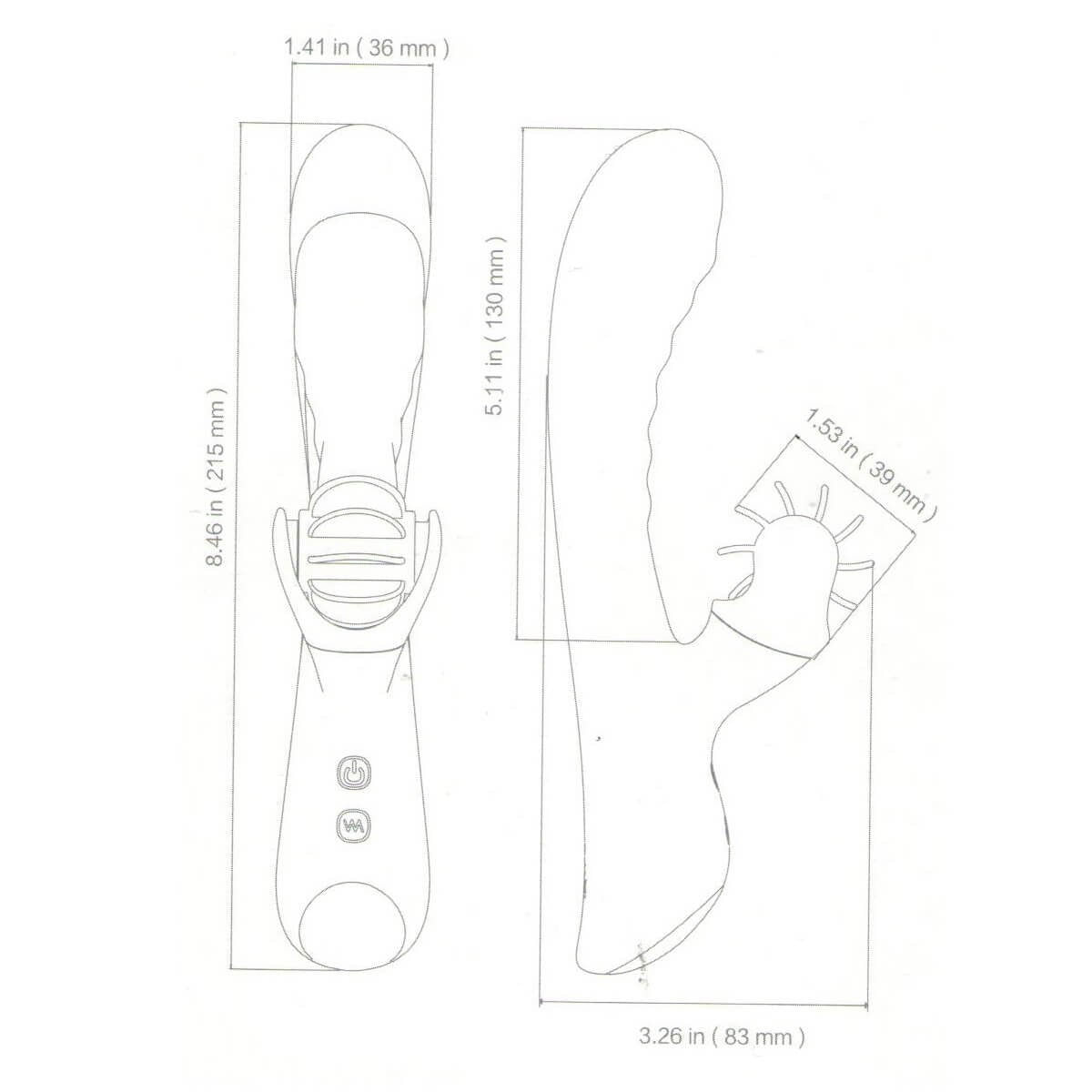 Nymph Vibrador Ponto G Recarregável com 9 Modos de Vibração e Língua Estimuladora Miss Collection