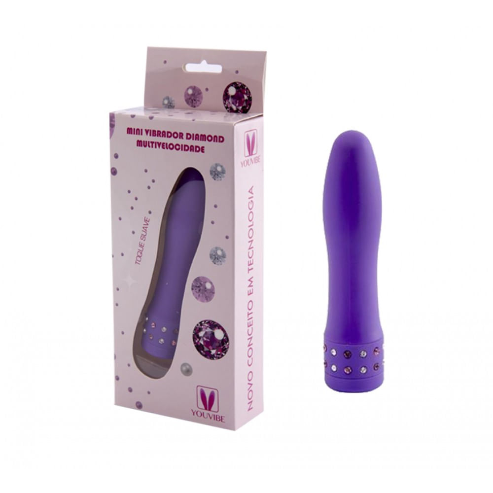 Mini Vibrador Diamond multivelocidade Vip Mix Mini Vibrador Diamond multivelocidade Vip Mix