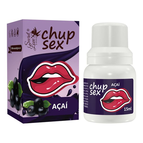 Chup Sex Óleo Comestível 15ml Secret Love Chup Sex Óleo Comestível Açaí 15ml Secret Love